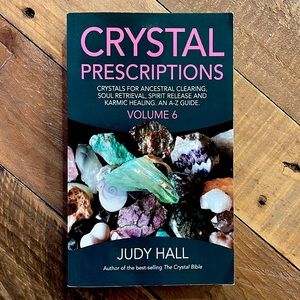 Crystal Prescriptions book and medium green love crystal